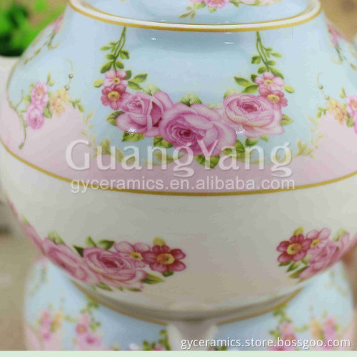 Customized Logo Porcelain Enameled Indian Teapot